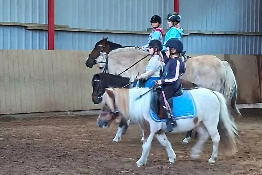 Kinderreiten in der Reithalle